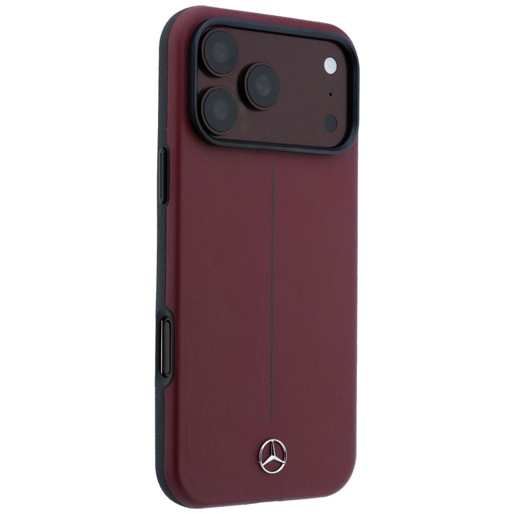 Mercedes Iconic Line MagSafe -kuori iPhone 18 Pro Max/17 Pro Max:lle - Burgundi