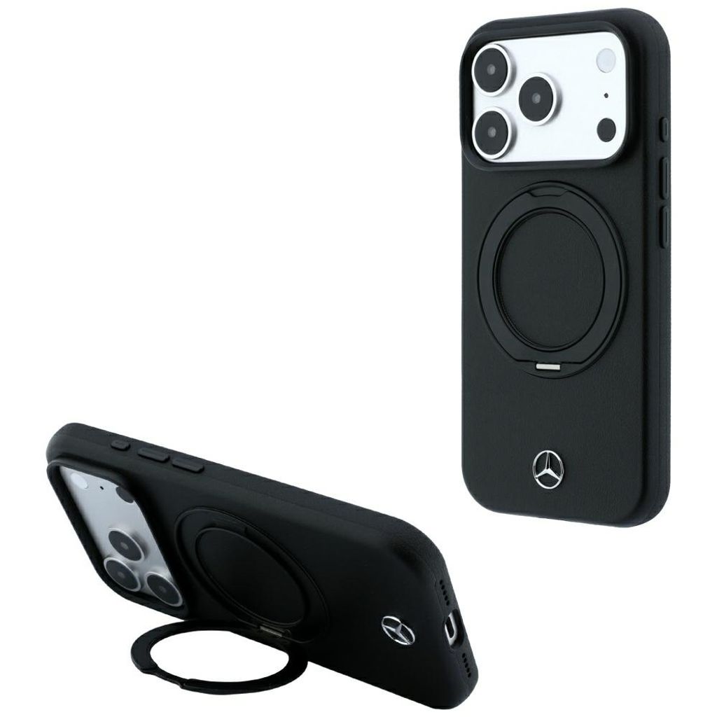 Mercedes MagSafe -kuori Rengasjalusta iPhone 18 Pro Max/17 Pro Max:lle - Musta