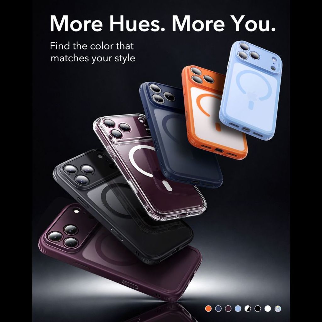 ESR Classic Hybrid MagSafe -kuori till iPhone 18 Pro/17 Pro - Vaaleansininen