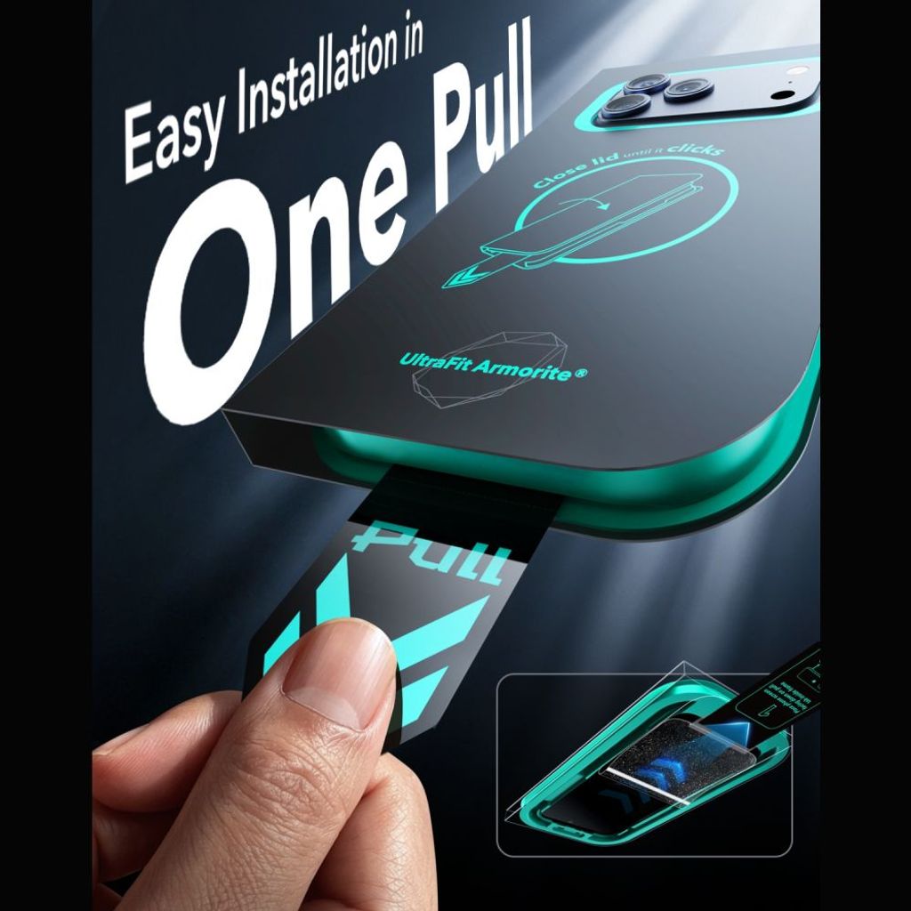 ESR UltraFit Armorite Skjermbeskytter 2-paking till iPhone 18 Pro/17 Pro
