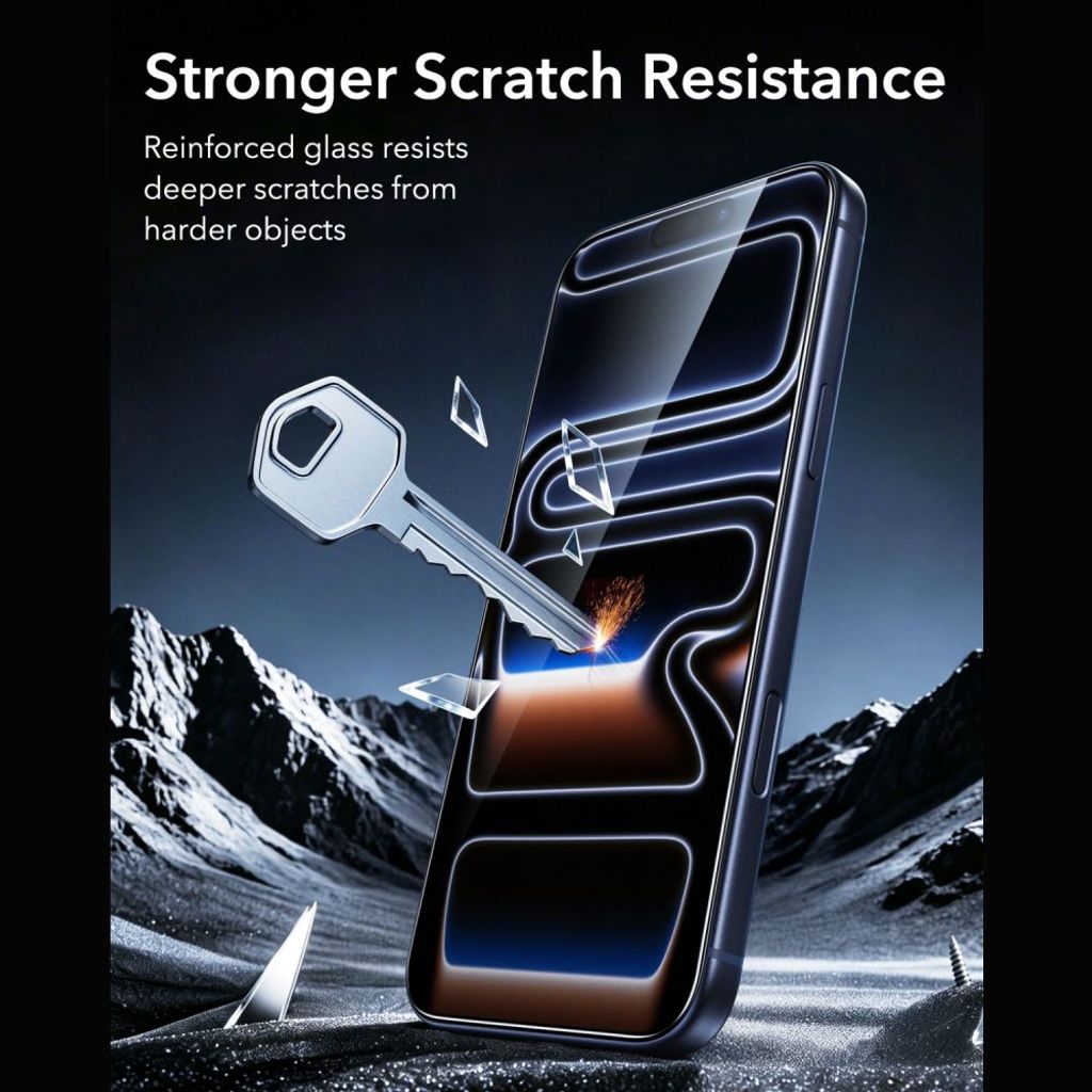 ESR UltraFit Armorite Skjermbeskytter 2-paking till iPhone 18 Pro/17 Pro