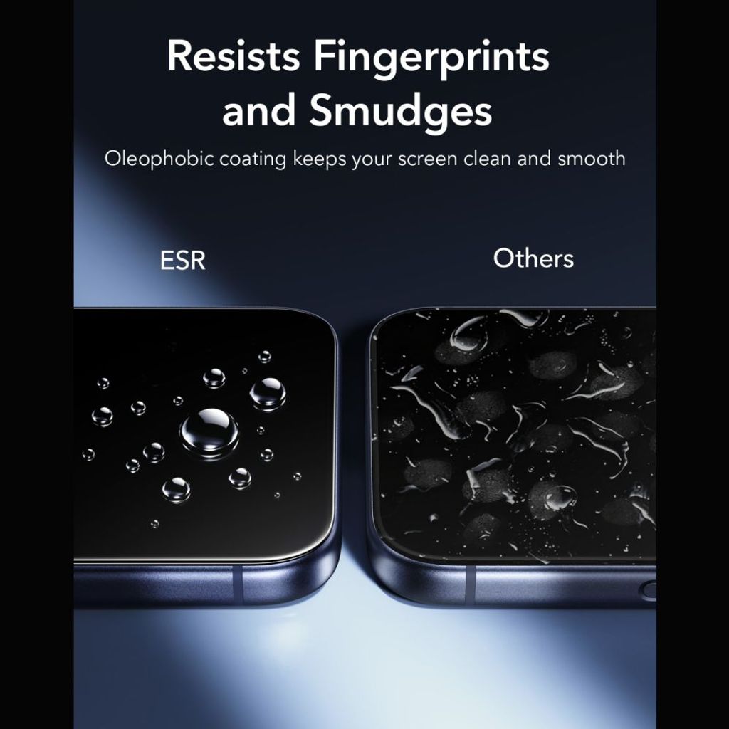 ESR UltraFit Armorite Skjermbeskytter 2-paking till iPhone 18 Pro Max/17 Pro Max