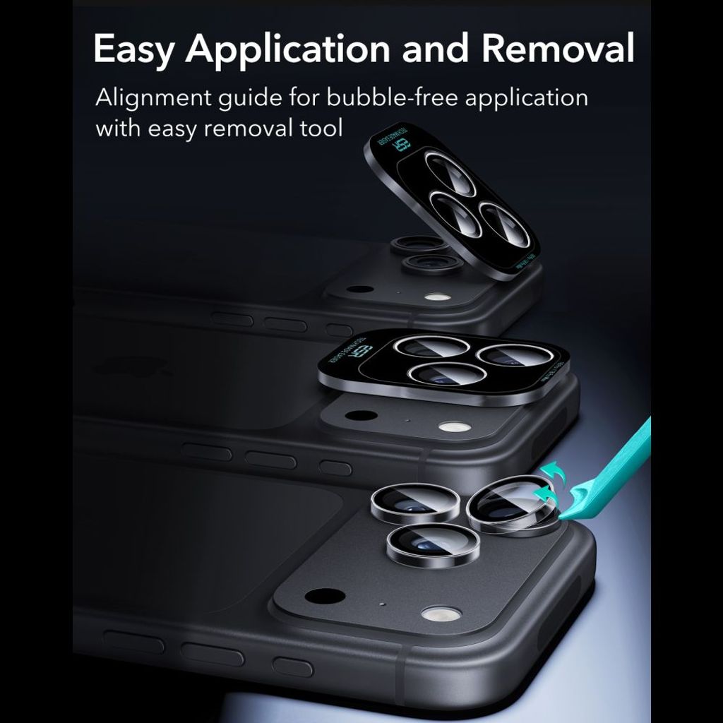 ESR Armorite Linsebeskytter till iPhone 18 Pro/18 Pro Max - Dark Cherry