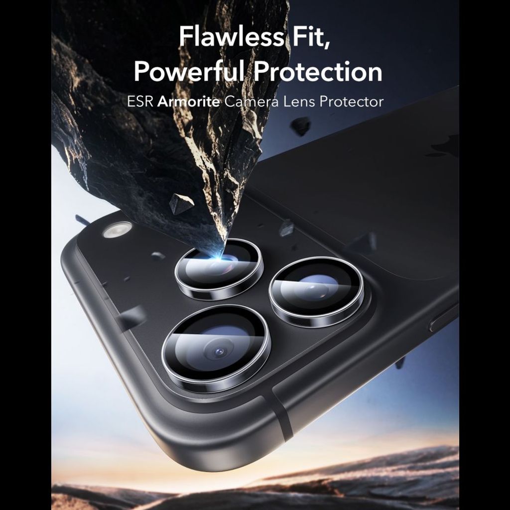 ESR Armorite Linsebeskytter till iPhone 18 Pro/18 Pro Max - Dark Cherry
