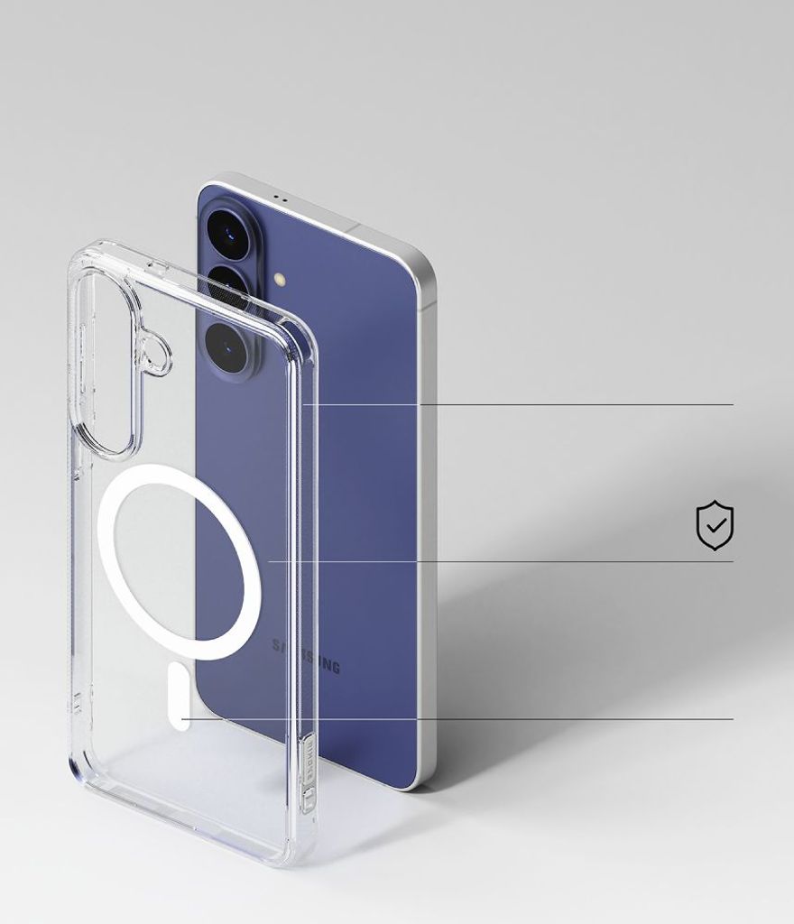 Ringke Fusion MagSafe Cover til Samsung Galaxy S26 FE - Gennemsigtig