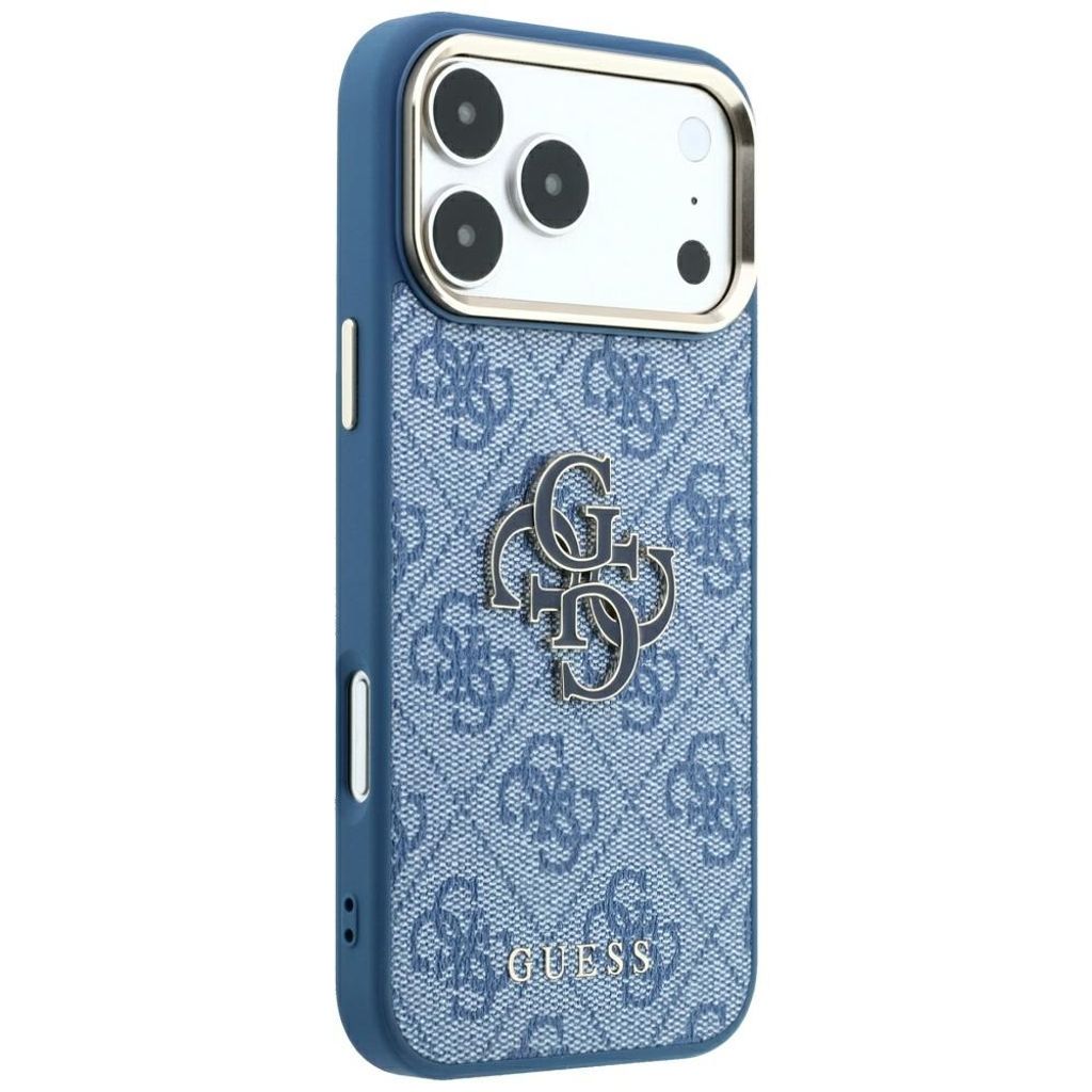 Guess 4G Big Resin Logo -kuori iPhone 17 Pro/18 Pro:lle - Vaaleansininen