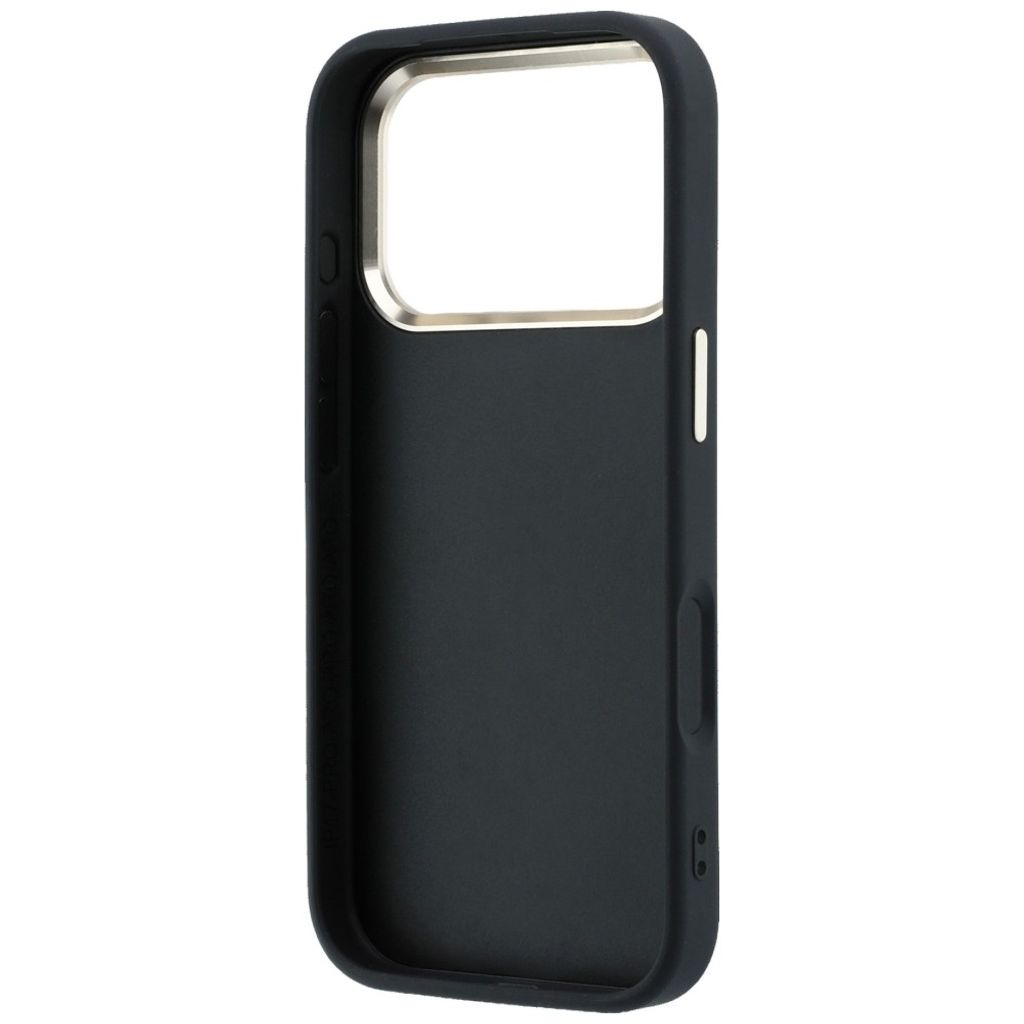 Guess 4G Big Resin Logo -kuori iPhone 17 Pro Max/18 Pro Max:lle - Musta