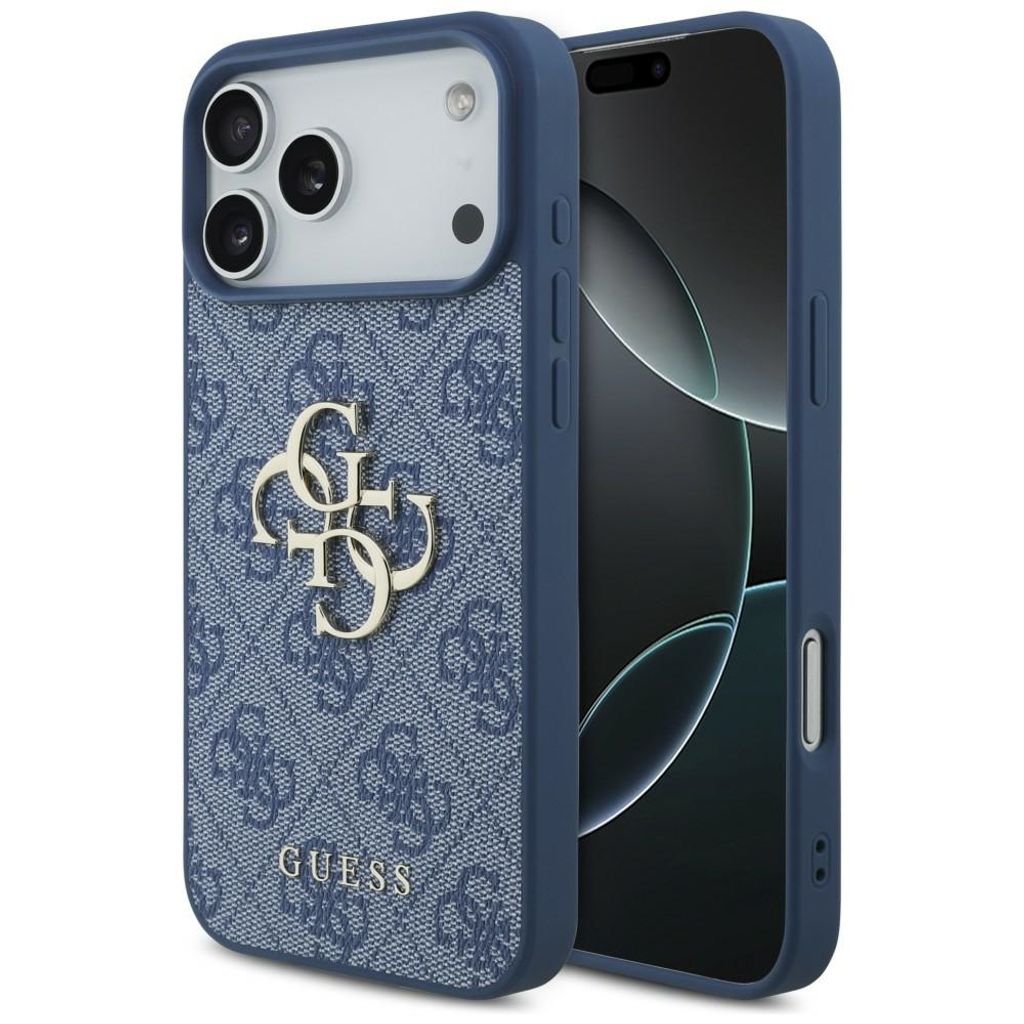 Guess 4G Big Logo -kuori  iPhone 17 Pro Max/18 Pro Max:lle - Sininen