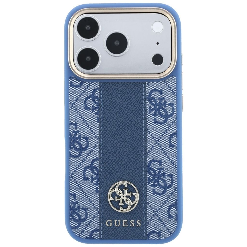 Guess 4G Stripe Classic Logo MagSafe -kuori iPhone 17 Pro/18 Pro:lle - Sininen