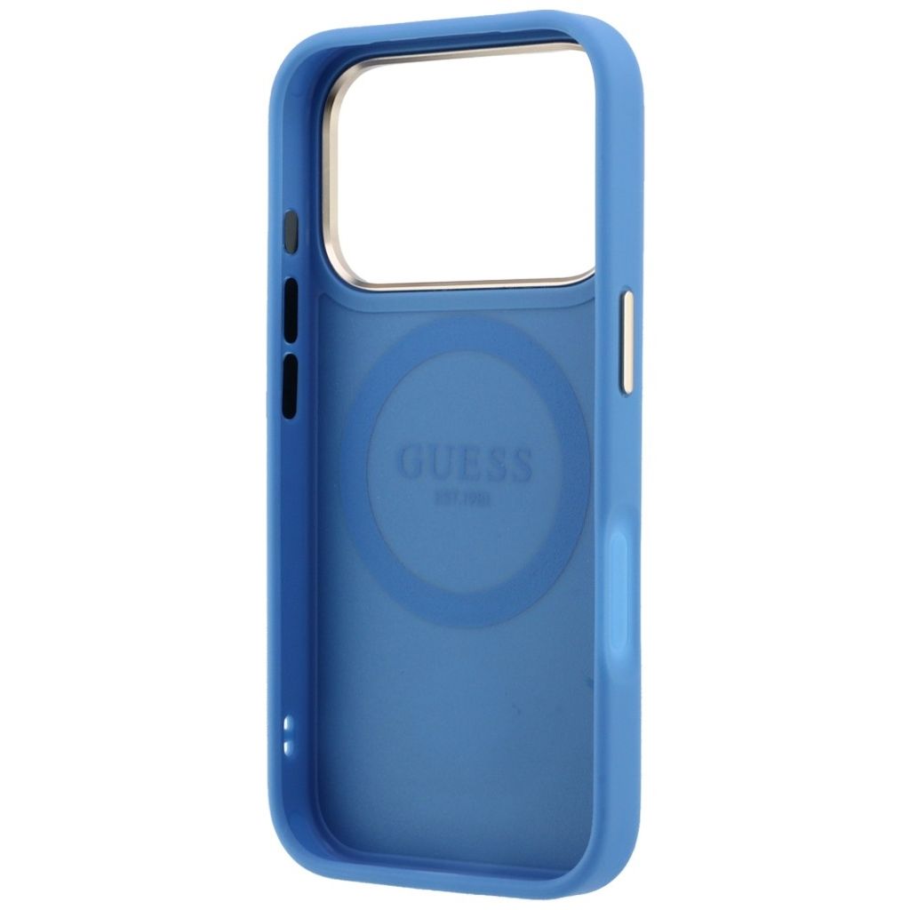 Guess 4G Stripe Classic Logo MagSafe -kuori iPhone 17 Pro/18 Pro:lle - Sininen