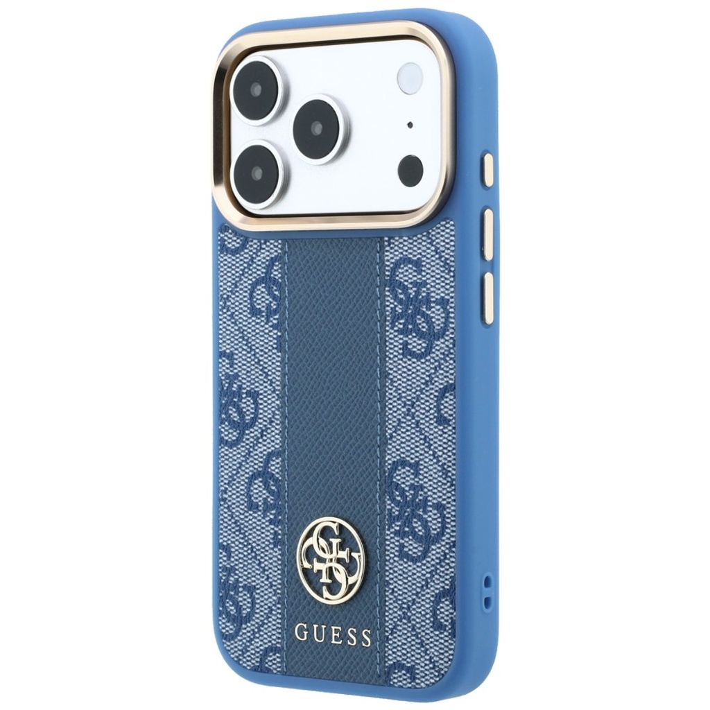 Guess 4G Stripe Classic Logo MagSafe -kuori iPhone 17 Pro/18 Pro:lle - Sininen