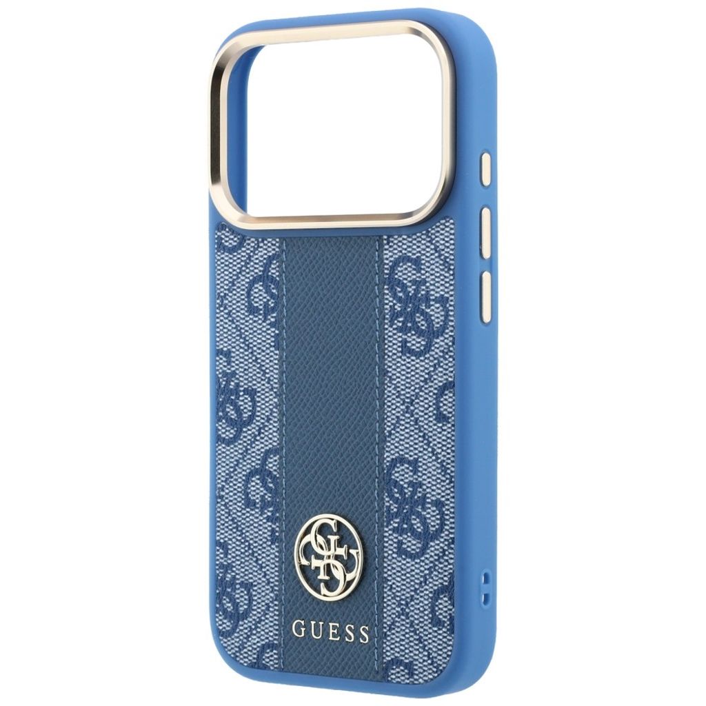 Guess 4G Stripe Classic Logo MagSafe -kuori iPhone 17 Pro Max/18 Pro Max:lle - Sininen