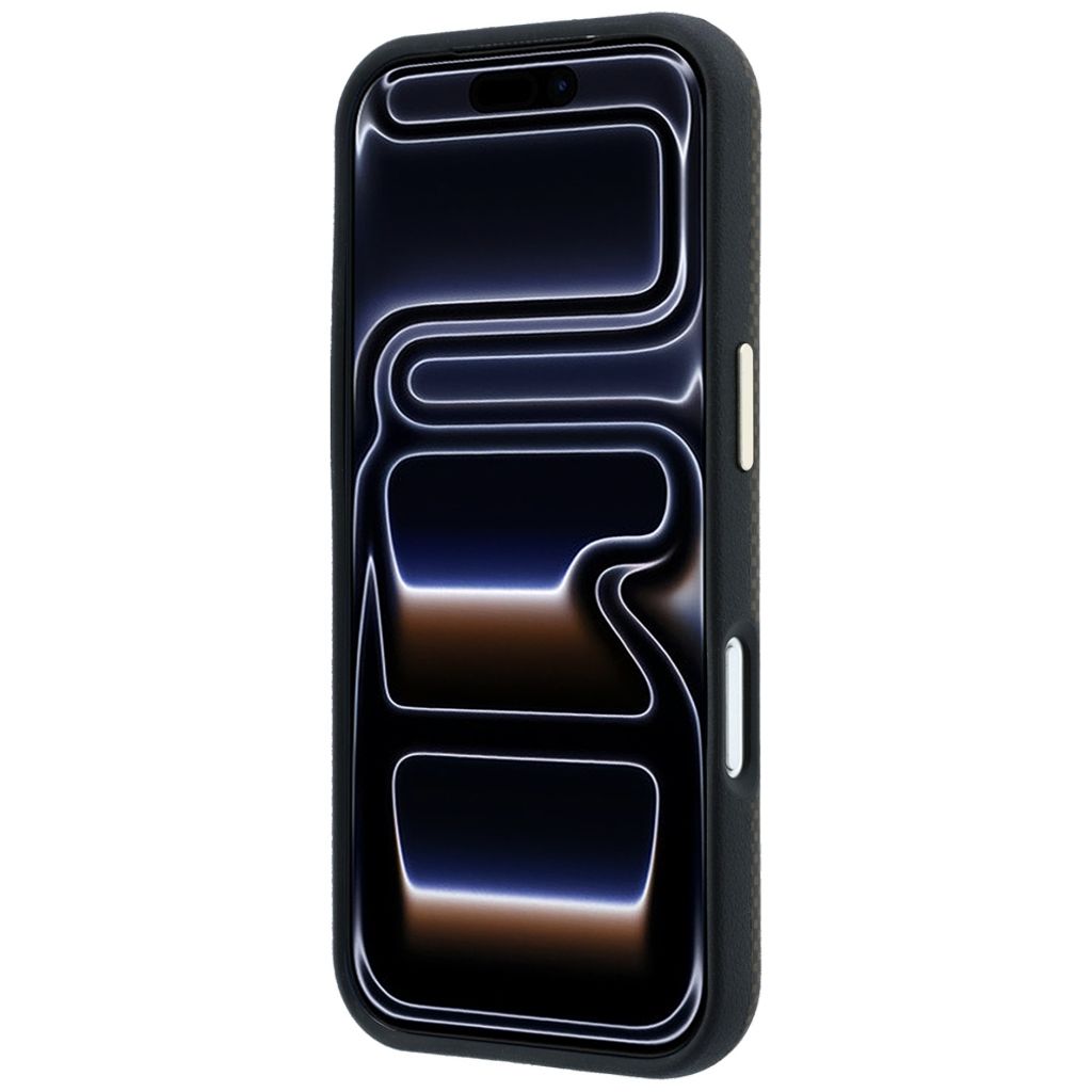 Guess Kevlar Triangle Logo MagSafe -kuori iPhone 17 Pro Max/18 Pro Max:lle - Ruskea