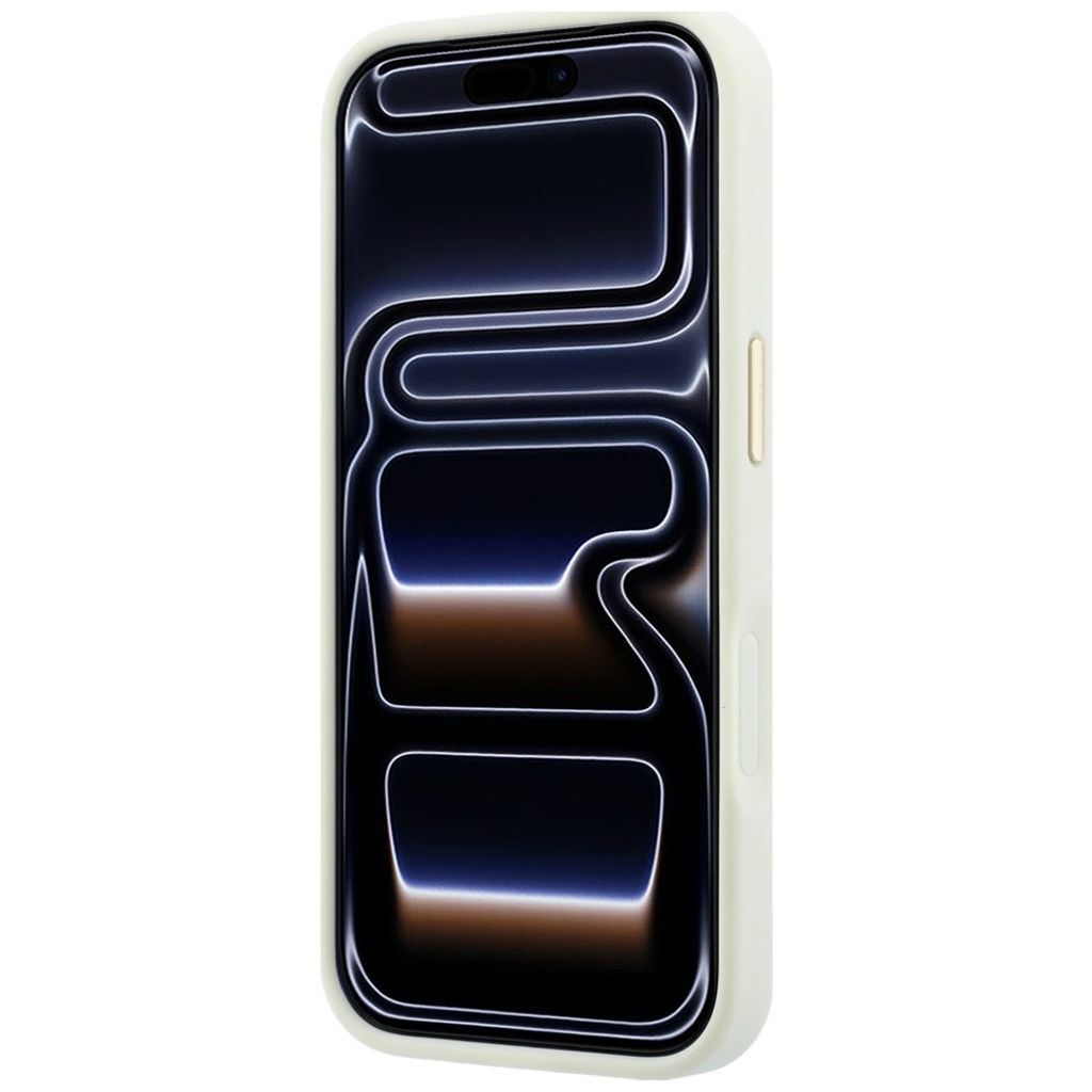 Guess Peony 4G Small Logo MagSafe -kuori iPhone 17 Pro/18 Pro:lle - Beige