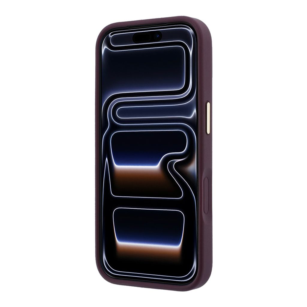 Guess Peony 4G Small Logo MagSafe -kuori iPhone 17 Pro/18 Pro:lle - Burgundi