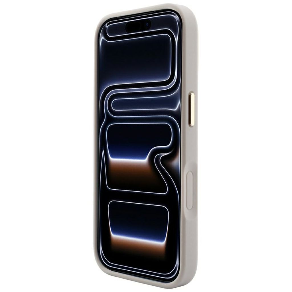 Guess Saffiano Peony MagSafe -kuori iPhone 17 Pro Max/18 Pro Max:lle - Vaaleanpunainen