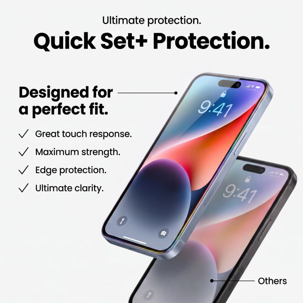 Tech-Protect Quick Set+ Linsskydd 2-pack till iPhone 18 Pro Max/17 pro Max