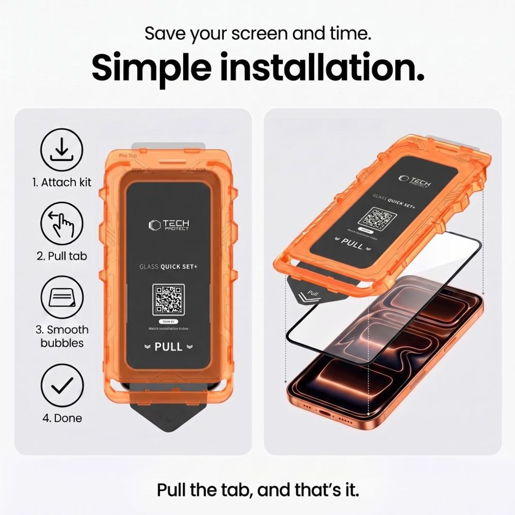 Tech-Protect Quick Set+ Linsskydd 2-pack till iPhone 18 Pro Max/17 pro Max