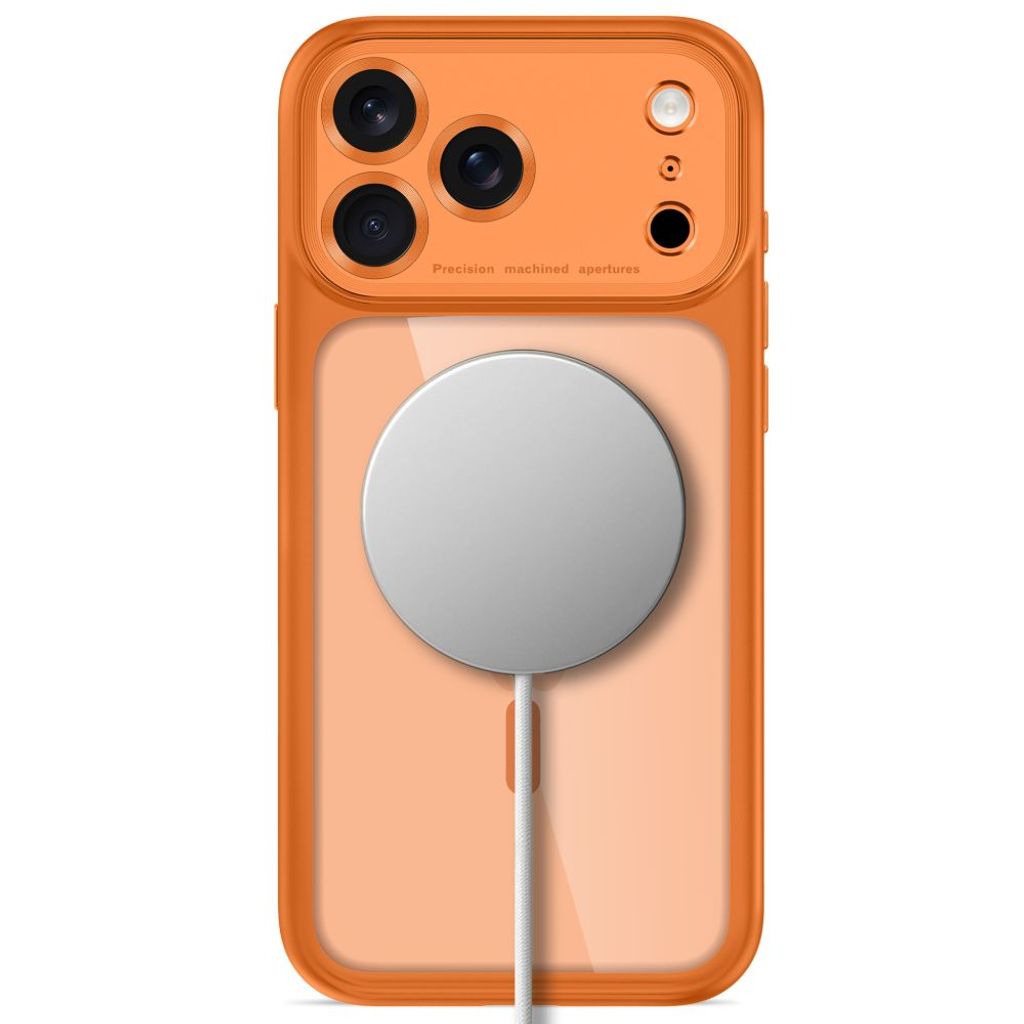 Tech-Protect MagPeak MagSafe CC -kuori till iPhone 18 Pro/17 Pro - Oranssi