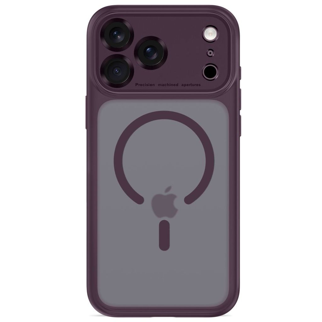 Tech-Protect MagPeak MagSafe CC -kuori iPhone 18 Pro Max/17 Pro Max - Dark Cherry