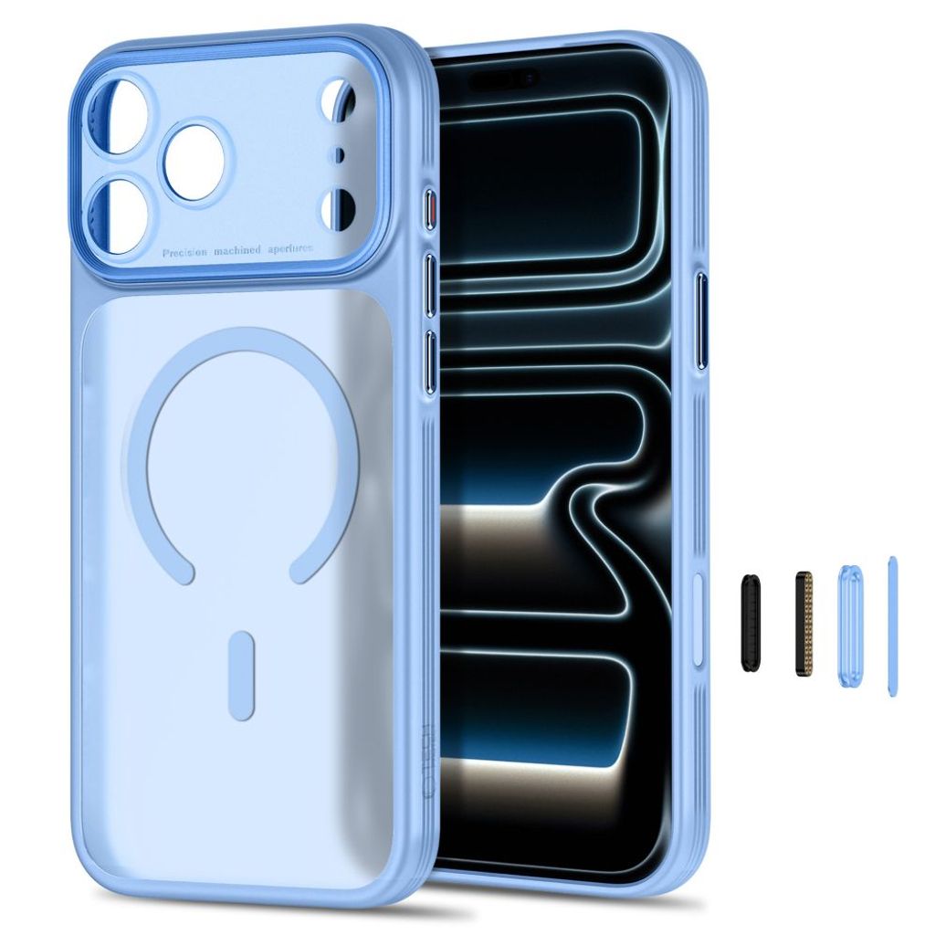 Tech-Protect MagPrime MagSafe CC -kuori iPhone 18 Pro Max/17 Pro Max - Vaaleansininen