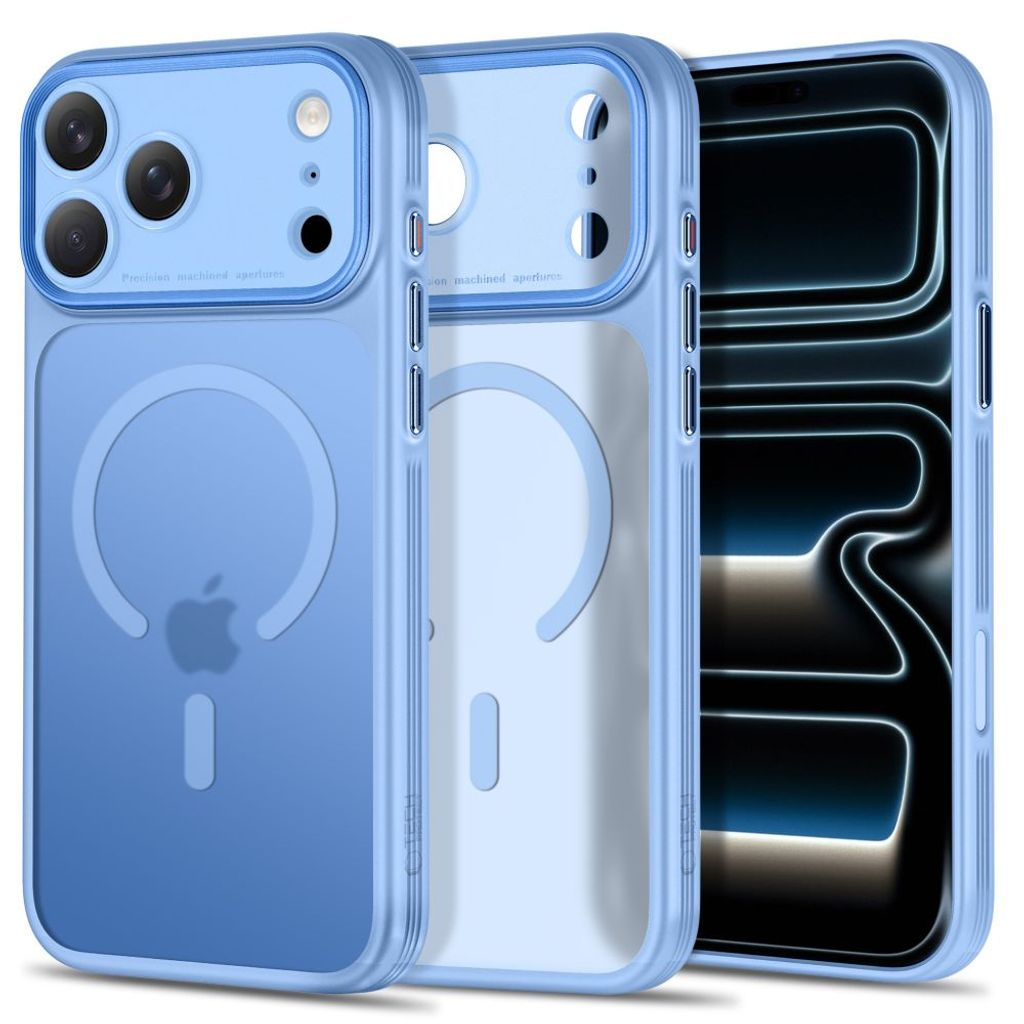 Tech-Protect MagPrime MagSafe CC -kuori iPhone 18 Pro Max/17 Pro Max - Vaaleansininen
