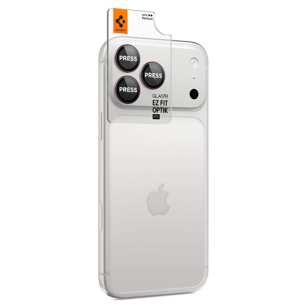Spigen Optik Pro Glas.tR EZ Fit Linsskydd 2st iPhone 18 Pro/18 Pro Max - Röd