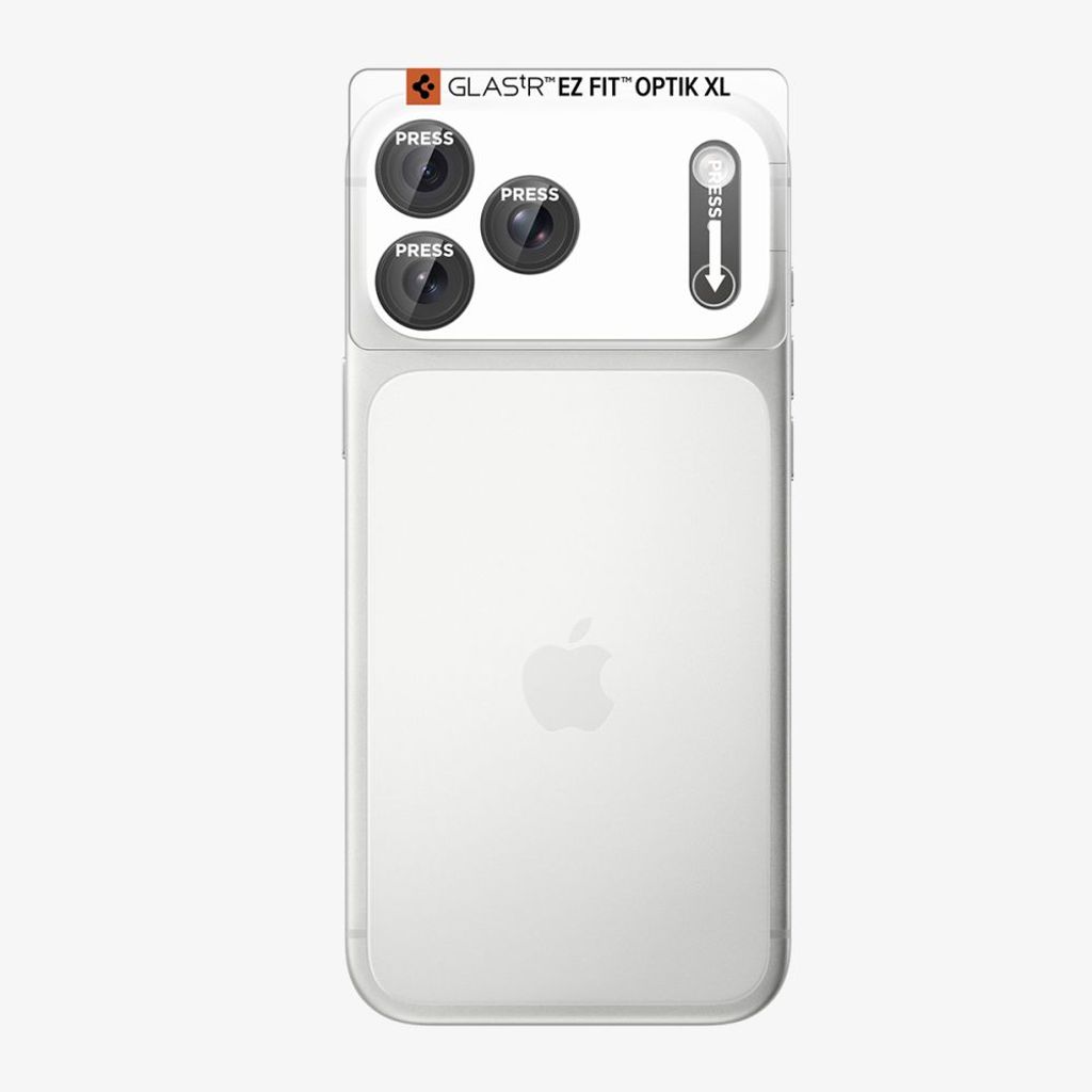 Spigen Optik Pro XL Glas.tR EZ Fit Linsskydd till iPhone 18 Pro - Grå