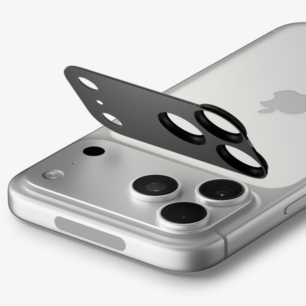 Spigen Optik Pro XL Glas.tR EZ Fit Linsskydd till iPhone 18 Pro - Grå