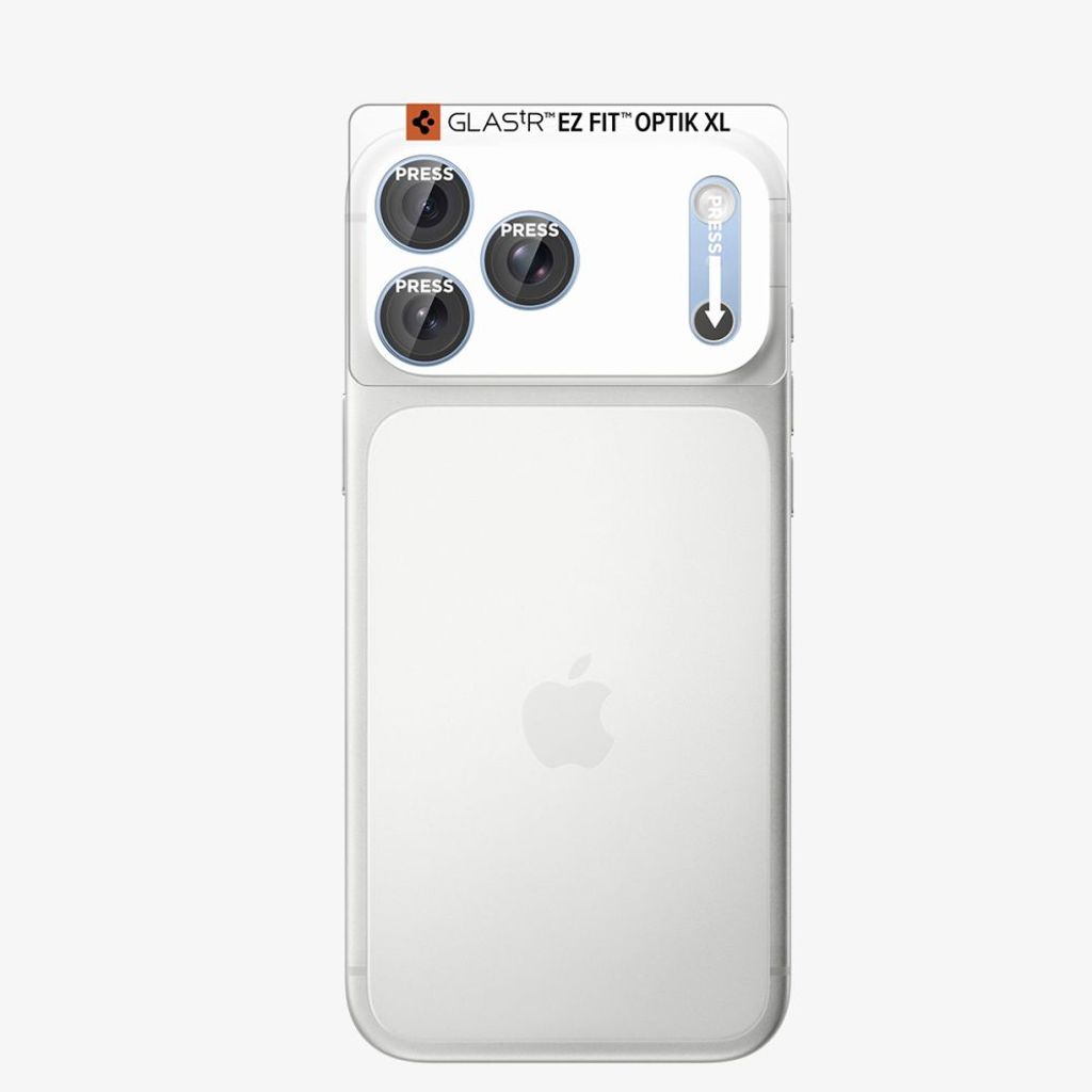 Spigen Optik Pro XL Glas.tR EZ Fit Linsskydd till iPhone 18 Pro - Ljusblå