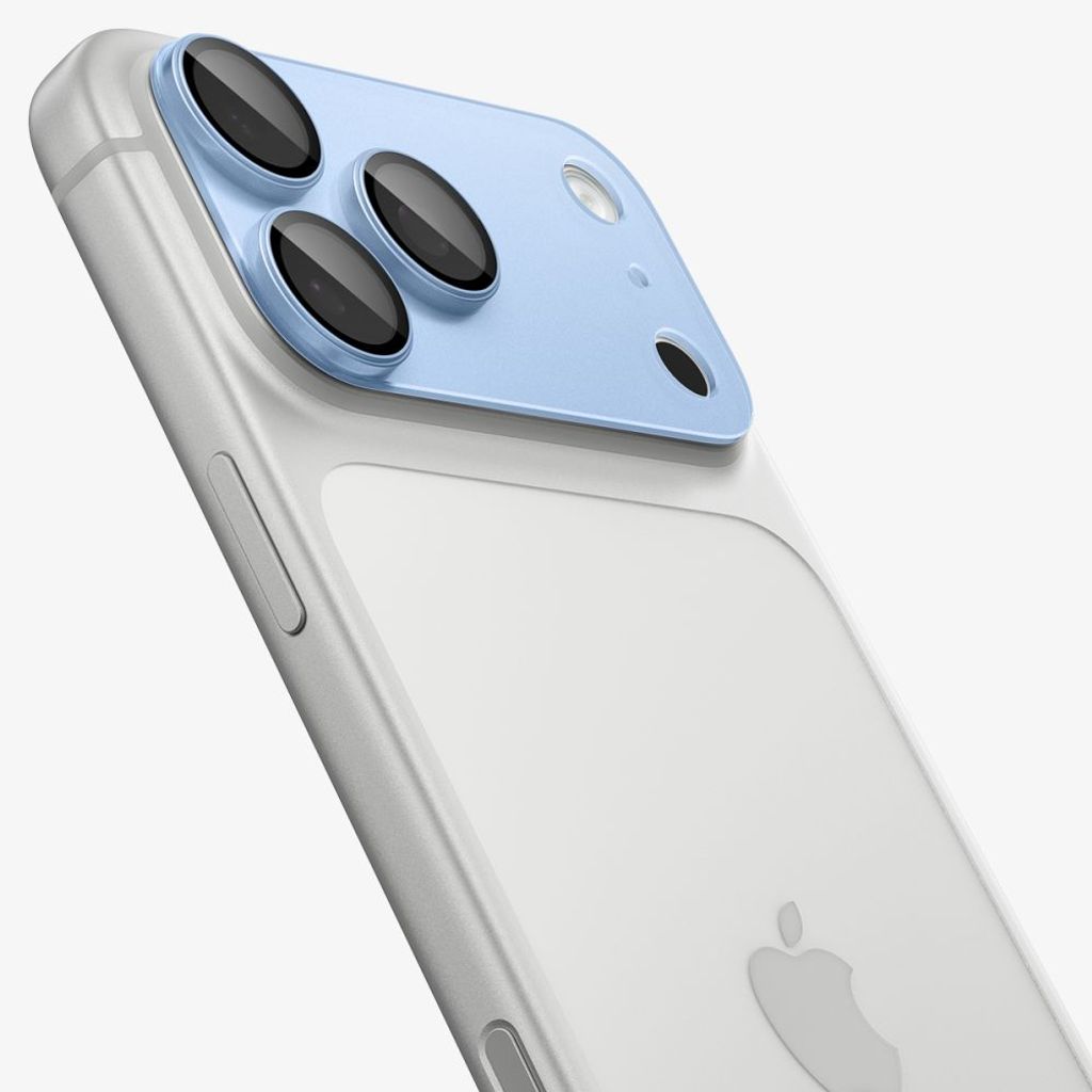 Spigen Optik Pro XL Glas.tR EZ Fit Linsskydd till iPhone 18 Pro - Ljusblå