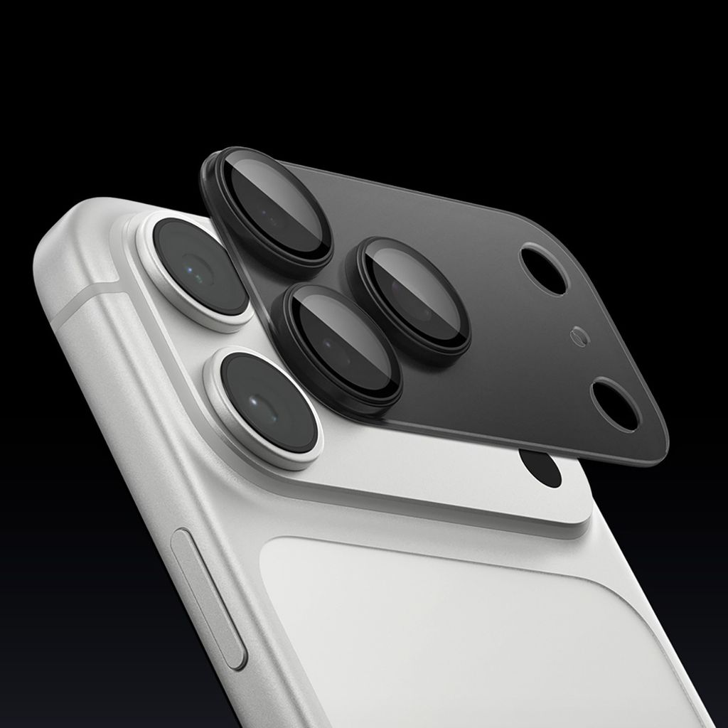 Spigen Optik Pro XL Glas.tR EZ Fit Linsskydd till iPhone 18 Pro Max - Grå