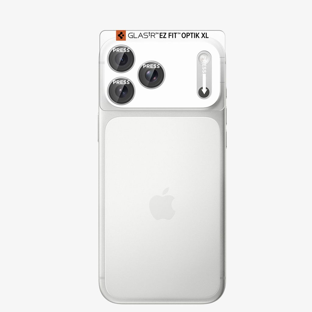 Spigen Optik Pro XL Glas.tR EZ Fit Linsskydd till iPhone 18 Pro Max - Silver