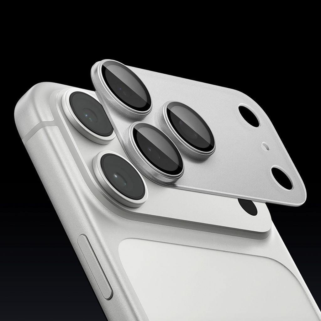 Spigen Optik Pro XL Glas.tR EZ Fit Linsskydd till iPhone 18 Pro Max - Silver