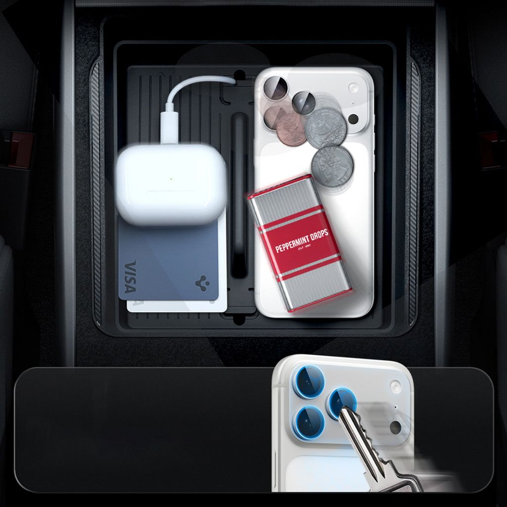 Spigen Optik Pro XL Glas.tR EZ Fit Linsskydd till iPhone 18 Pro Max - Silver