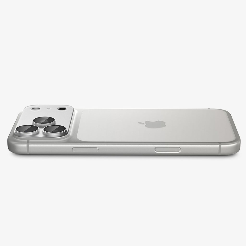 Spigen Optik Pro XL Glas.tR EZ Fit Linsskydd till iPhone 18 Pro - Silver