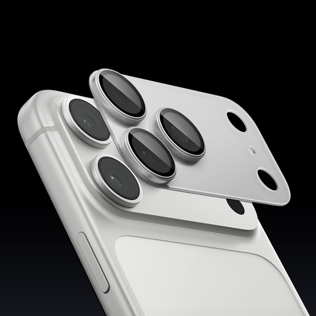 Spigen Optik Pro XL Glas.tR EZ Fit Linsskydd till iPhone 18 Pro - Silver