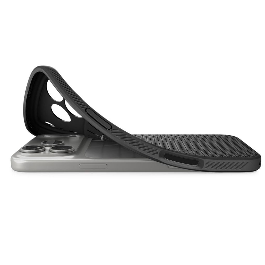 Spigen Liquid Air -kuori till iPhone 18 Pro Max/17 Pro Max - Musta