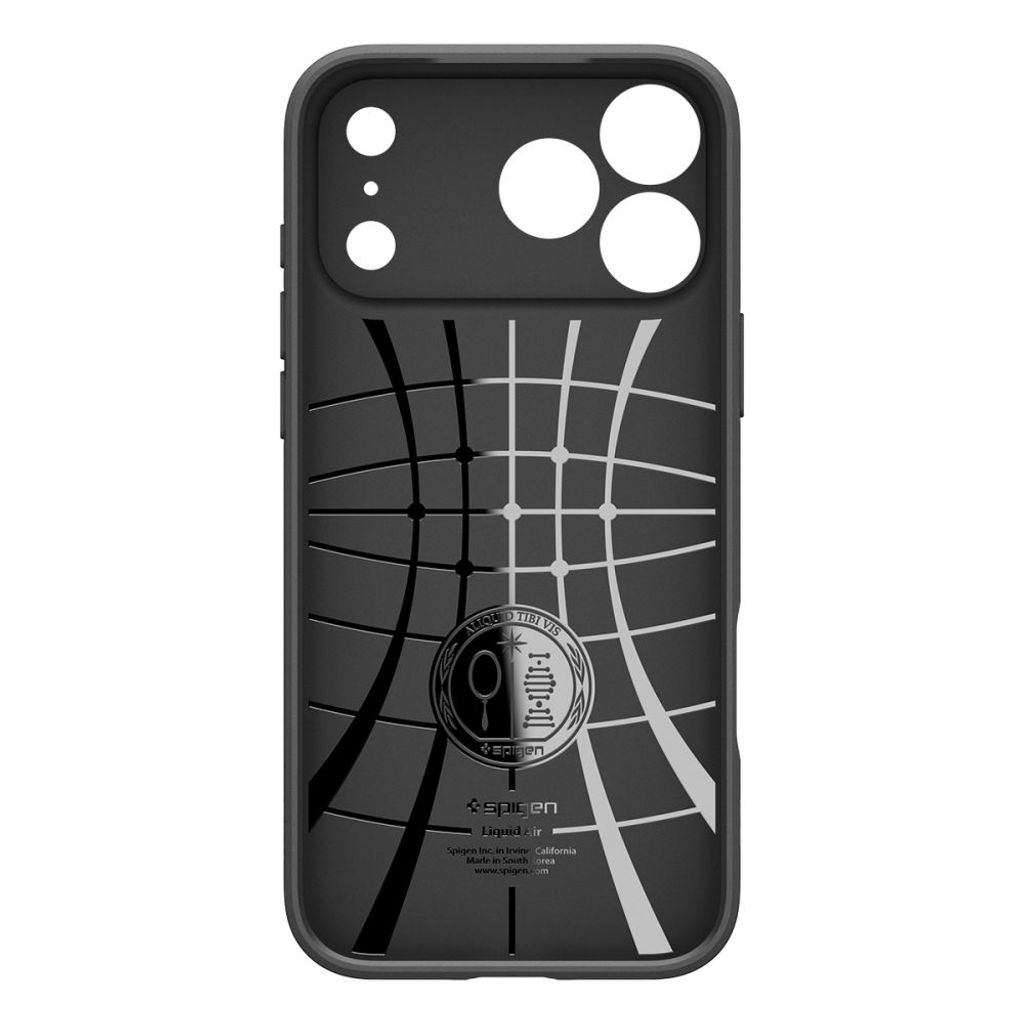 Spigen Liquid Air -kuori till iPhone 18 Pro Max/17 Pro Max - Musta