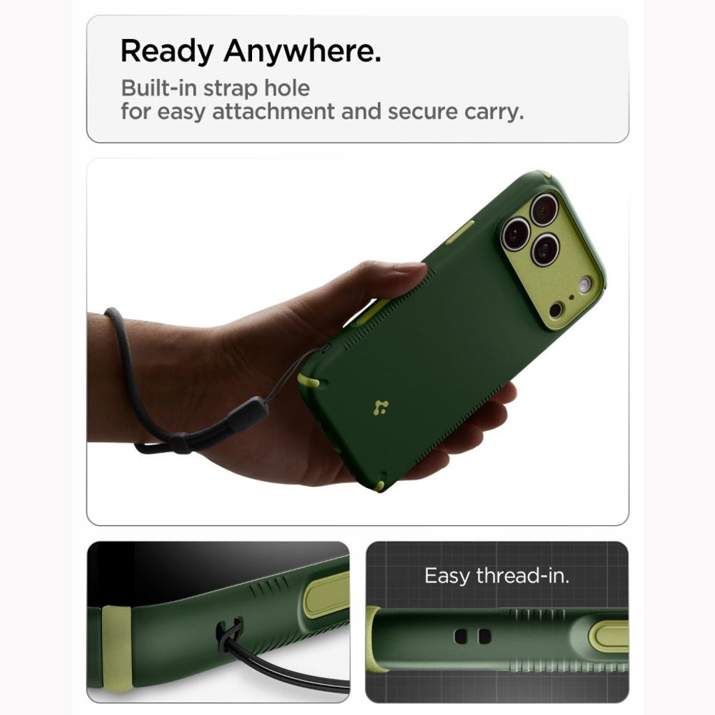 Spigen Nano Pop MagSafe -kuori till iPhone 18 Pro/17 Pro - Vihreä