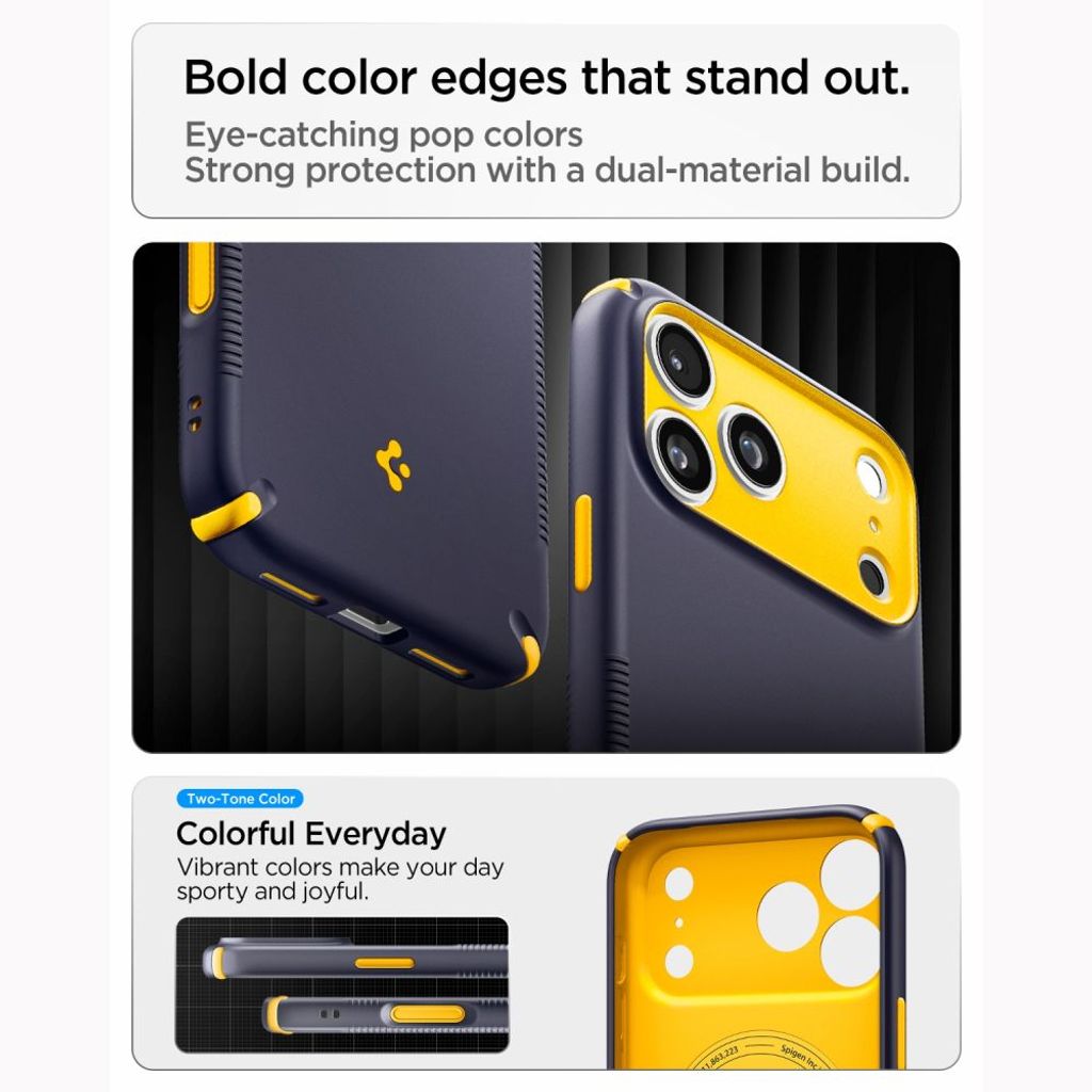 Spigen Nano Pop MagSafe -kuori till iPhone 18 Pro/17 Pro - Sininen