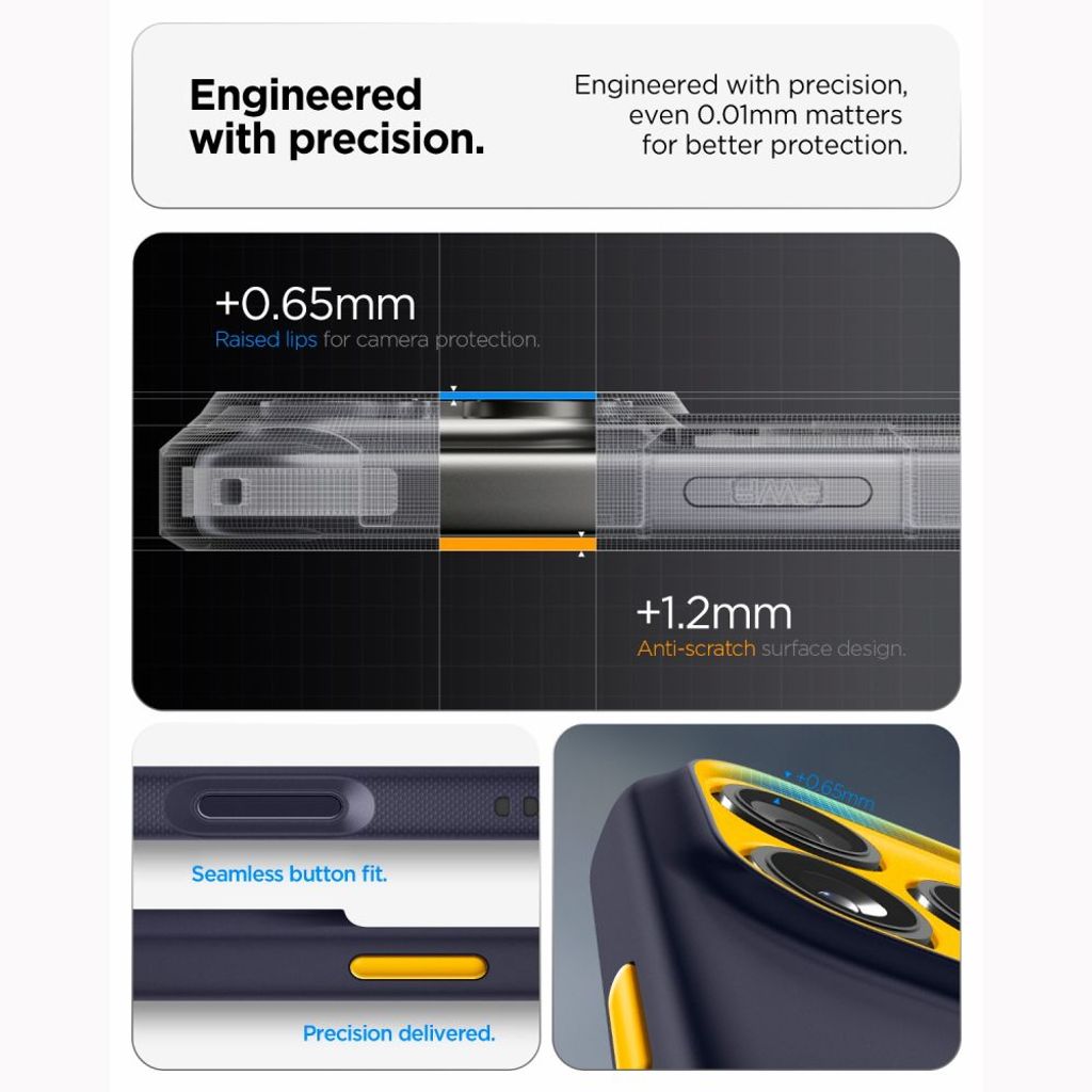 Spigen Nano Pop MagSafe -kuori till iPhone 18 Pro/17 Pro - Sininen