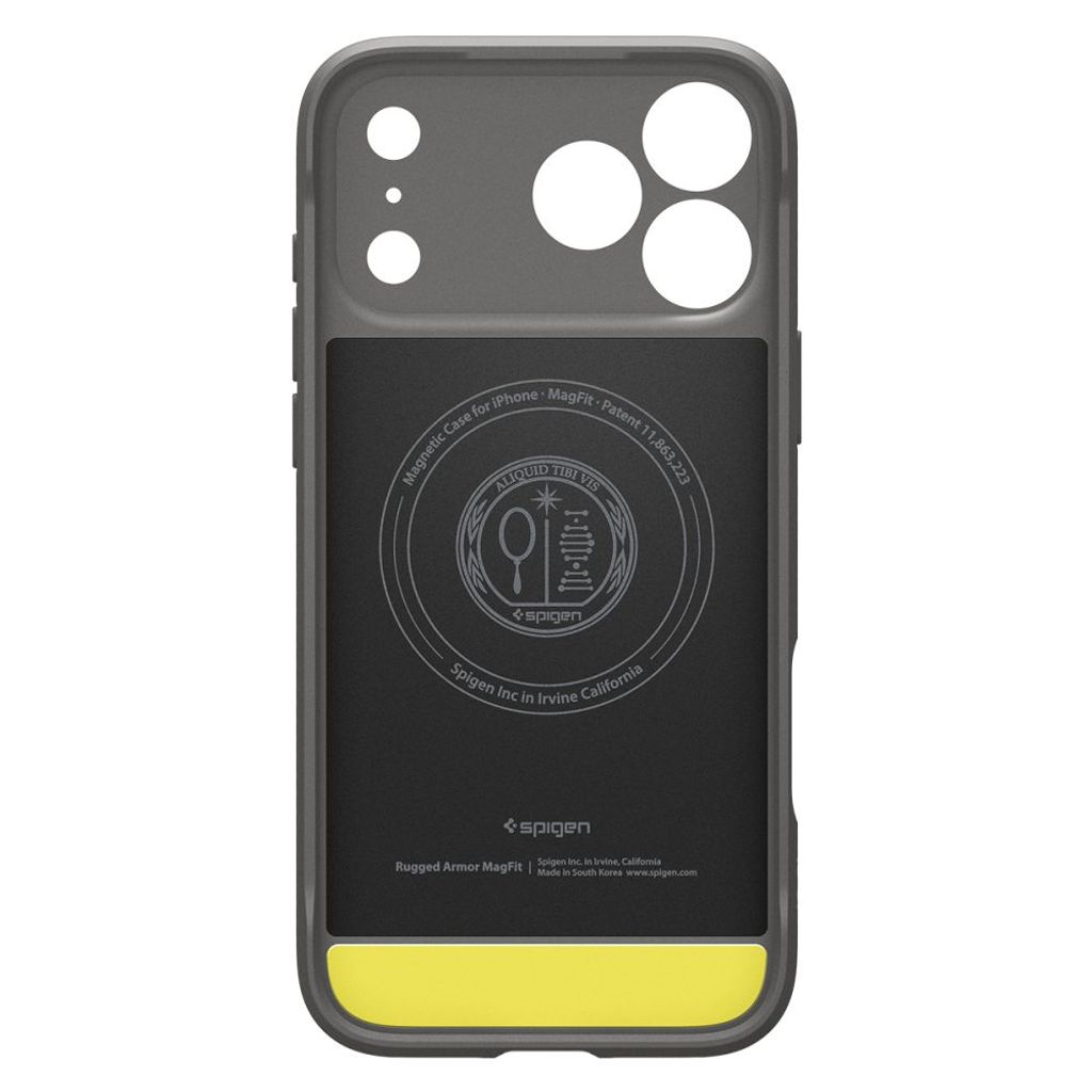 Spigen Rugged Armor MagSafe -kuori till iPhone 18 Pro Max/17 Pro Max - Harmaa