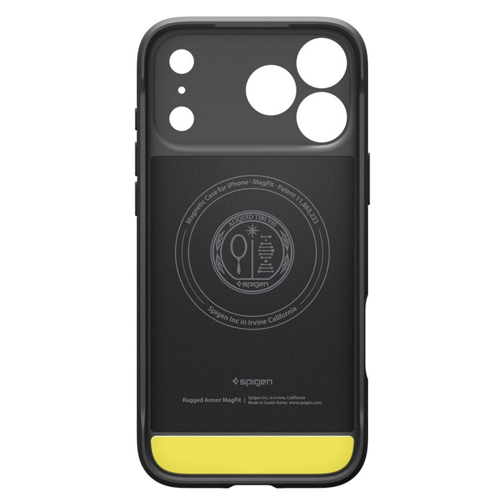 Spigen Rugged Armor MagSafe -kuori till iPhone 18 Pro Max/17 Pro Max - Musta
