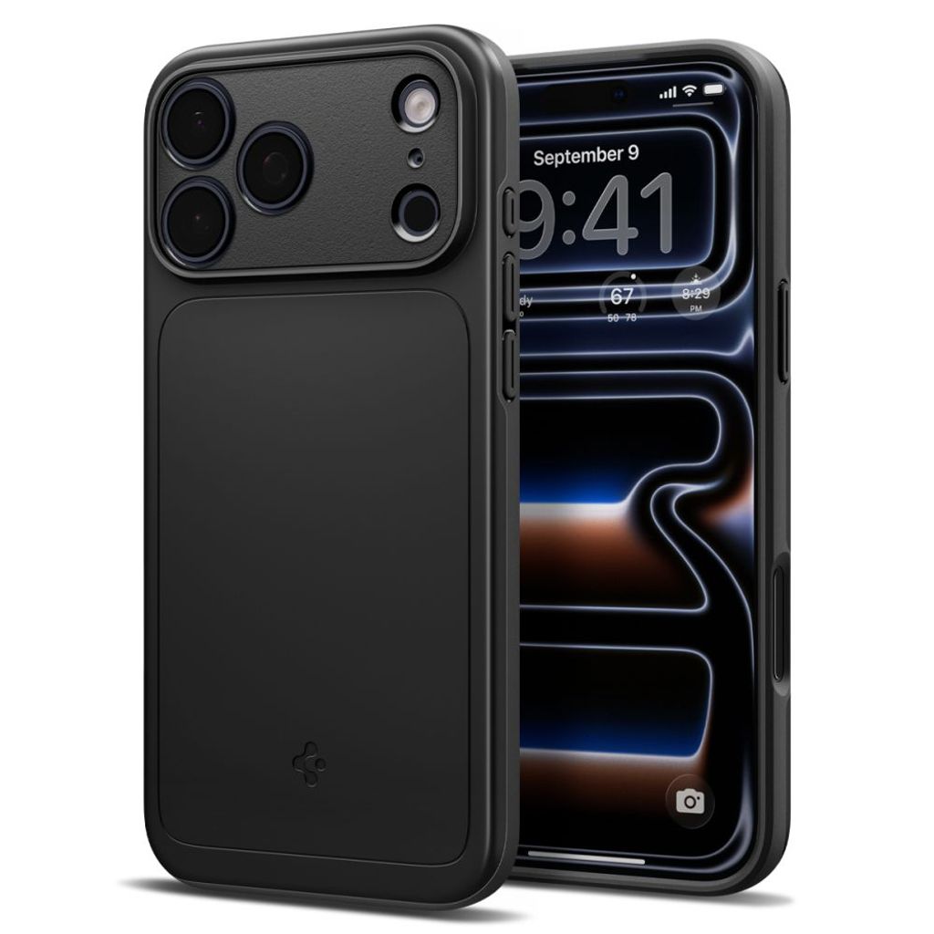 Spigen Thin Fit MagSafe -kuori till iPhone 18 Pro/17 Pro - Musta