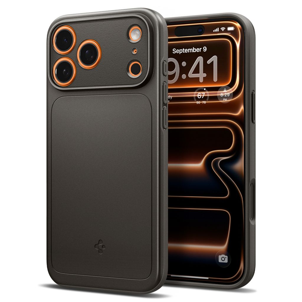Spigen Thin Fit MagSafe -kuori till iPhone 18 Pro/17 Pro - Musta