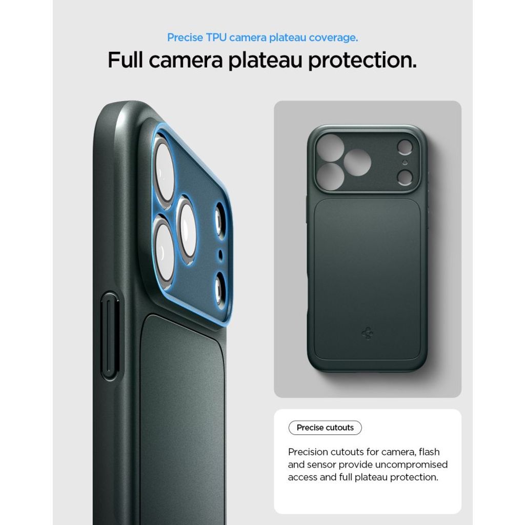Spigen Thin Fit MagSafe -kuori till iPhone 18 Pro Max/17 Pro Max - Vihreä