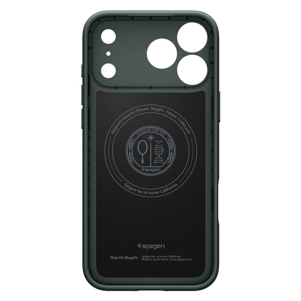 Spigen Thin Fit MagSafe -kuori till iPhone 18 Pro Max/17 Pro Max - Vihreä
