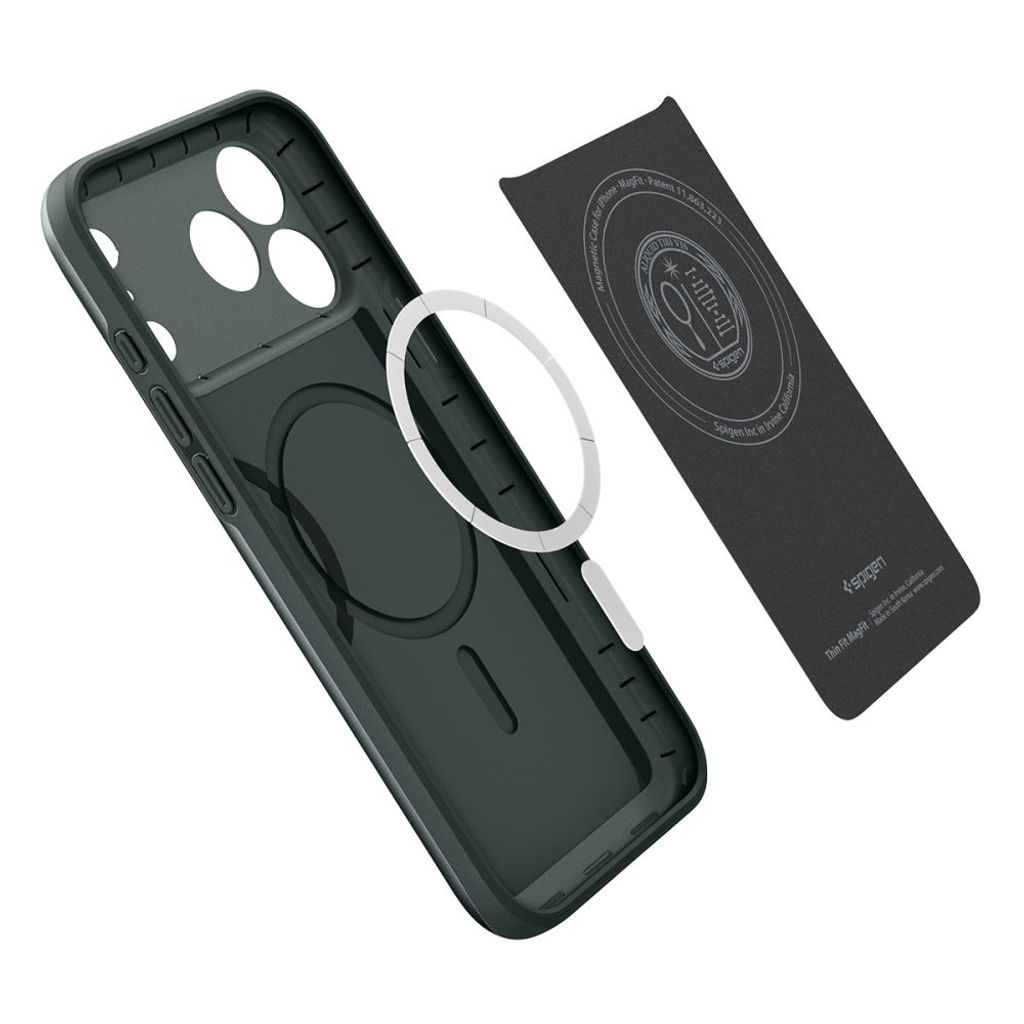 Spigen Thin Fit MagSafe -kuori till iPhone 18 Pro Max/17 Pro Max - Vihreä