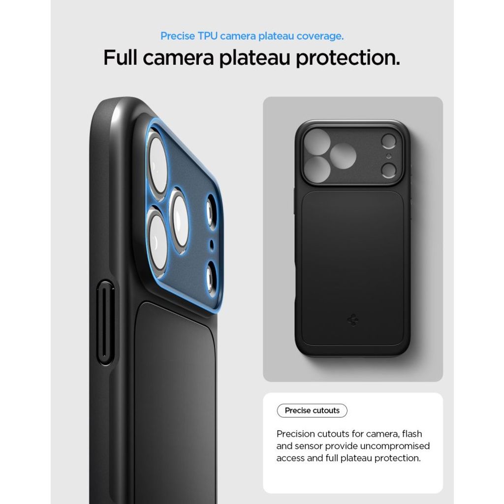 Spigen Thin Fit MagSafe -kuori till iPhone 18 Pro Max/17 Pro Max - Musta